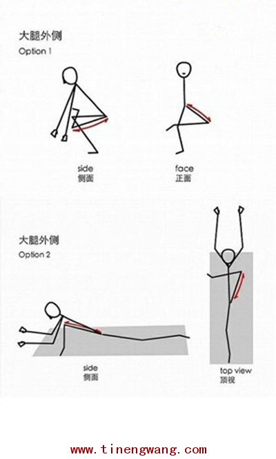腿部拉伸动作-第2张图片-体能网