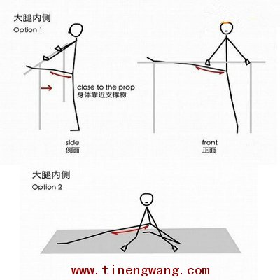 腿部拉伸动作-第3张图片-体能网