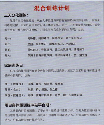 囚徒健身1混合训练计划