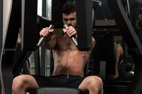 chest exercise on machine