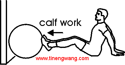 健身球上小腿的训练方法-第6张图片-体能网
