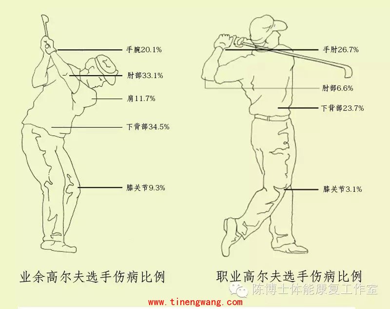 高尔夫伤病